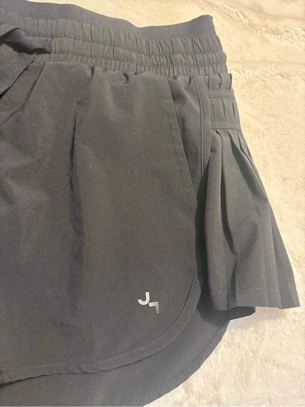 JoyLab Black Athletic Shorts with Side Pleats - Picture 3 of 11